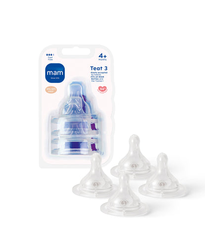 MAM Size 3 Bottle Teats (4 Pack)