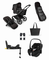 Bugaboo Fox 5 Noir Stroller Bundle with Maxi-Cosi Pebble 360 Pro Car Seat & Base  (5 Piece) – Black Moonlight