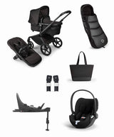 Bugaboo Fox 5 Noir Stroller Bundle with Cybex Cloud T Car Seat & Base  (5 Piece) - Black Moonlight