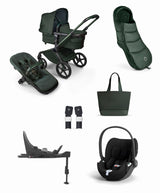 Bugaboo Fox 5 Noir Stroller Bundle with Cybex Cloud T Car Seat & Base  (5 Piece) - Midnight Green