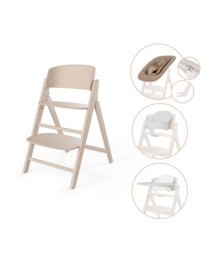 Cybex Click & Fold Highchair & Bouncer 4-in-1 set – All Natural