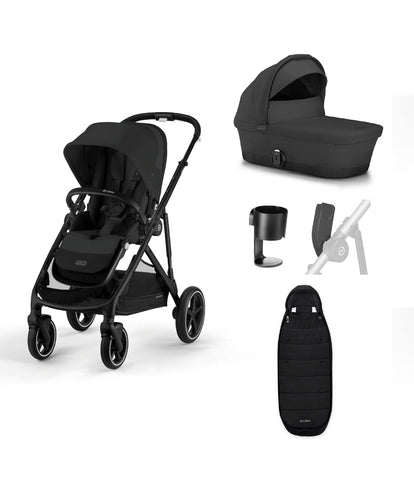 Cybex Gazelle S Pushchair Bundle (5 Pieces) – Black