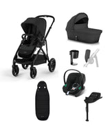 Cybex Gazelle S Pushchair Bundle with Cybex Aton B2 i-Size Infant Car Seat & Base (7 Pieces) – Black