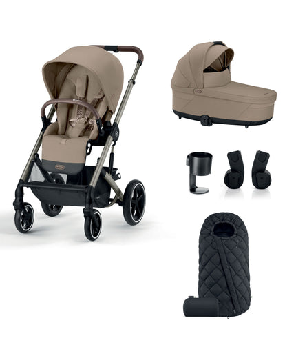 Cybex Balios S Lux Essential Pushchair Bundle – Almond Beige