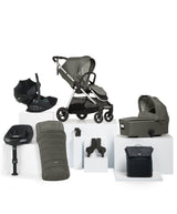 Flip XT³ Pushchair Complete Bundle with Cybex Cloud G Car Seat & Base (8 Pieces) - Harbour Grey