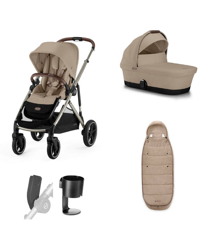 Cybex Gazelle S Pushchair Bundle (5 Piece) - Almond Beige