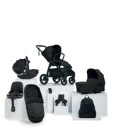 Ocarro Pushchair Complete Bundle with Maxi-Cosi Pebble 360 Pro² Car Seat & Base (8 Pieces) – Jet