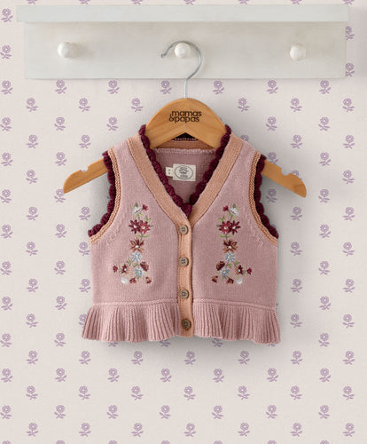 Laura Ashley Knitted Waistcoat