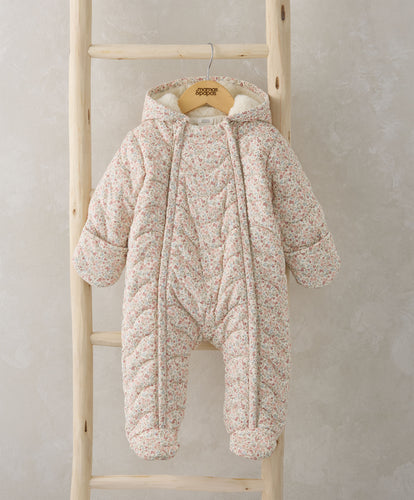 Floral Quilted Pramsuit