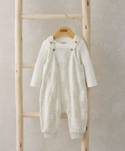 Dungarees & Bodysuit Outfit set - Teddy Bear