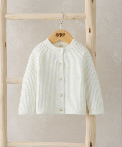 Knitted Cardigan - White