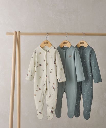 Planets Sleepsuits (Set of 3)