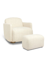 Royton Nursing Chair & Footsool Set - Sandstone Textured Weave