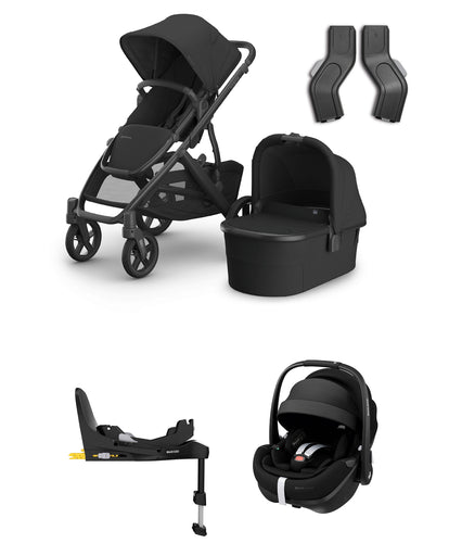 UPPAbaby Vista V3 Stroller Bundle with Maxi-Cosi Pebble 360 Pro² Car Seat  – Jake