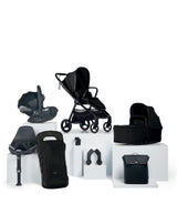 Vardo Pushchair Bundle with Cybex Cloud T Car Seat (8 Pieces) - Noir