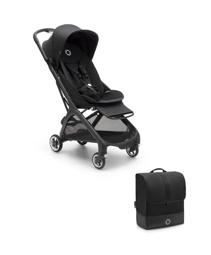 Bugaboo Pushchairs Bugaboo Butterfly Stroller & Bugaboo Butterfly Transport Bag Bundle - Midnight Black
