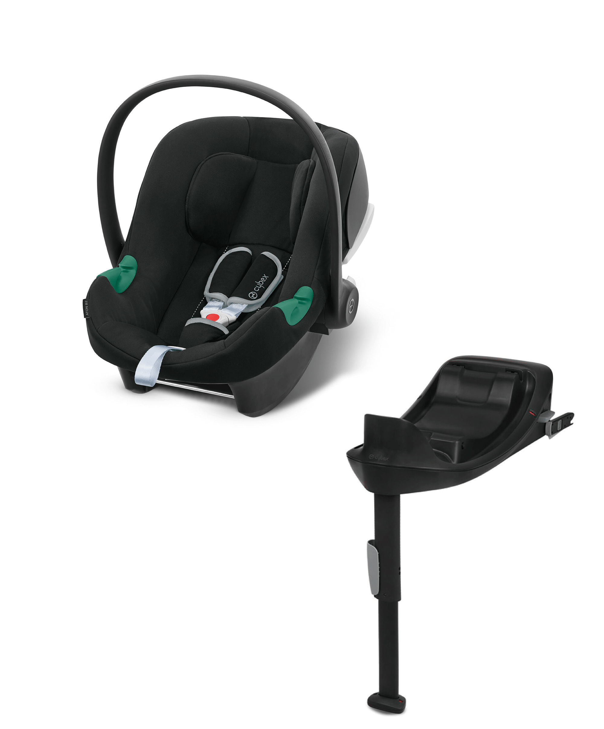 Cybex Aton B2 i Size Infant Car Seat Base Volcano Black Mamas Papas IE