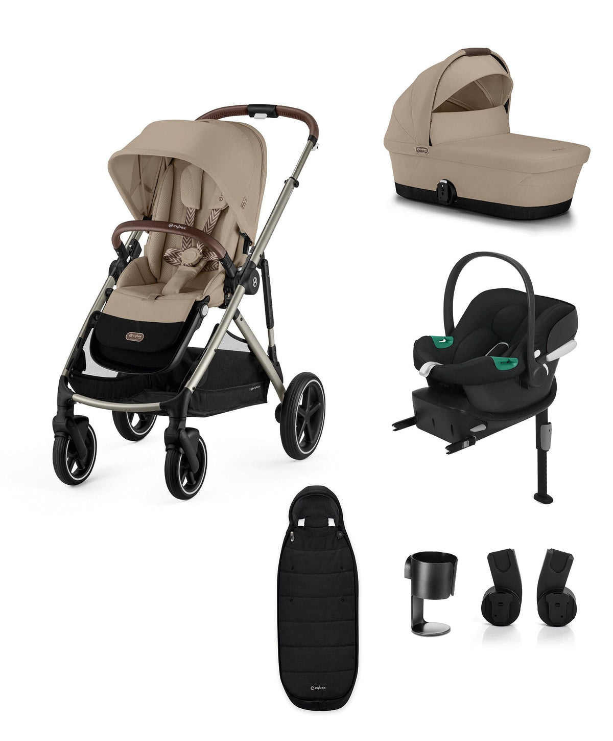 Beige pushchair best sale