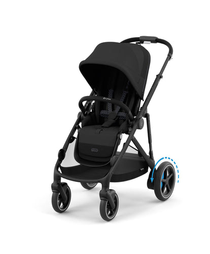 Cybex e-Gazelle S Electric Single to Double Pushchair - Black