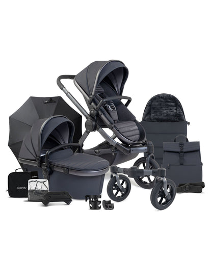 iCandy Pushchairs iCandy Peach 7 All-Terrain Complete Bundle - Storm Grey