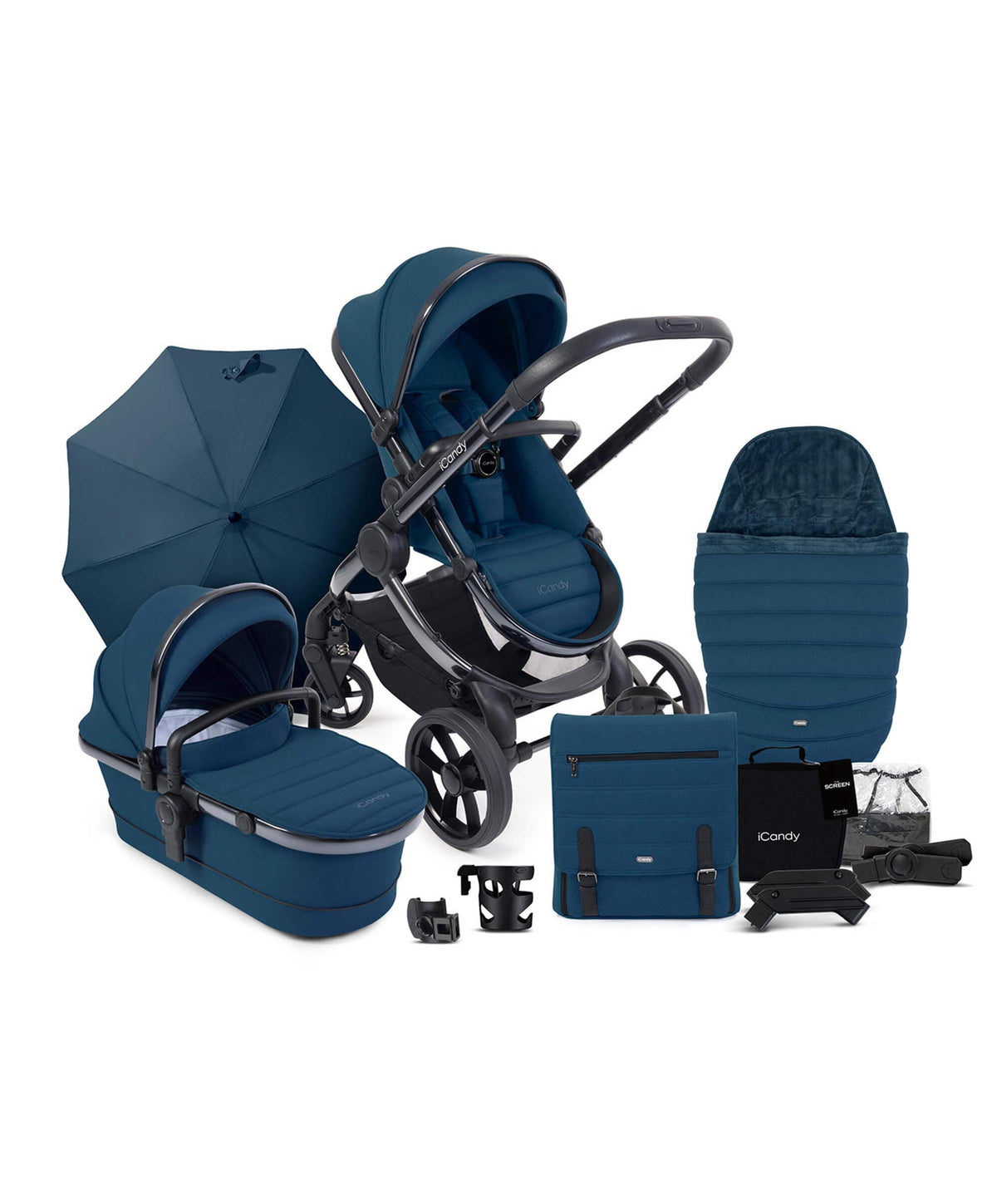 Icandy navy clearance pram