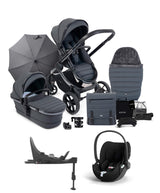 iCandy Pushchairs iCandy Peach 7 Complete Pushchair Bundle with Cloud T Car Seat & Base - Dark Grey