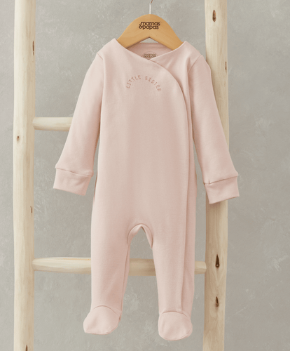 Mamas & Papas All-in-Ones & Bodysuits Little Sister All In One - Pink