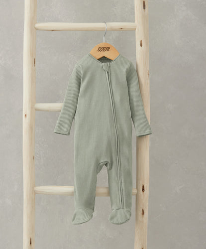 Mamas & Papas All-in-Ones & Bodysuits Organic All In One Sleepsuit - Sage Green