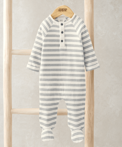 Mamas & Papas All-in-Ones & Bodysuits Ribbed Striped All In One