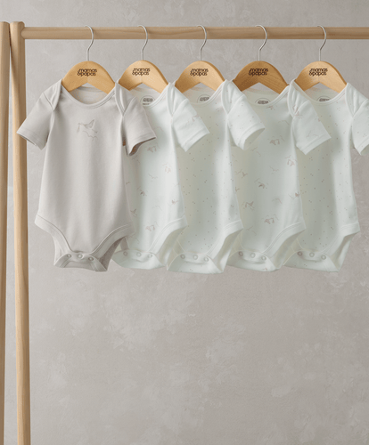 Mamas & Papas All-in-Ones & Bodysuits Stork Bodysuits (Set of 5)