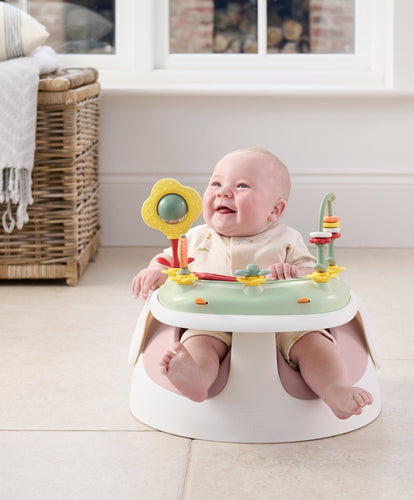 Mamas & Papas Baby Floor Seating Snug Floor Seat with Activity Tray - Blossom