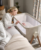 Mamas & Papas Bedside Sleeping Lua Bedside Crib - Fawn