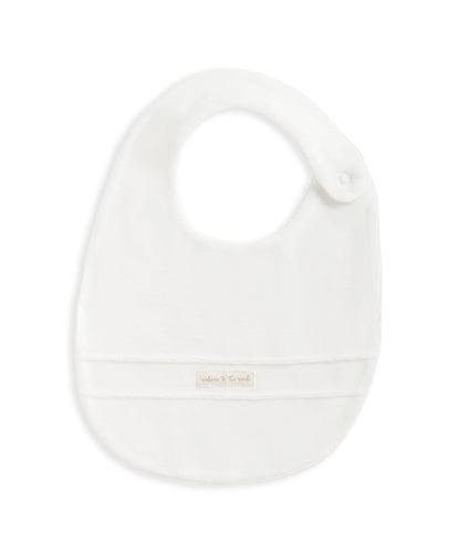 Mamas & Papas Bibs & Muslins One Size Velour Bib - White