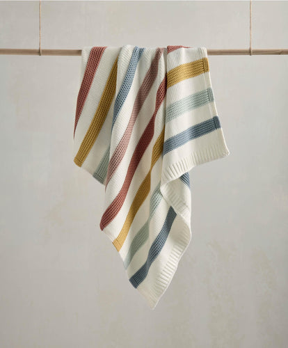 Mamas & Papas Blankets Knitted Blanket - Dream Upon A Cloud - Stripe