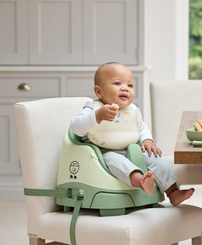 Mamas & Papas Booster Seats Bug 3-in-1 Floor & Booster Seat with Activity Tray - Eucalyptus