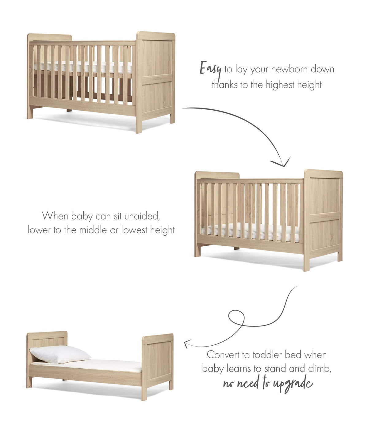 Mamas and best sale papas pine cot