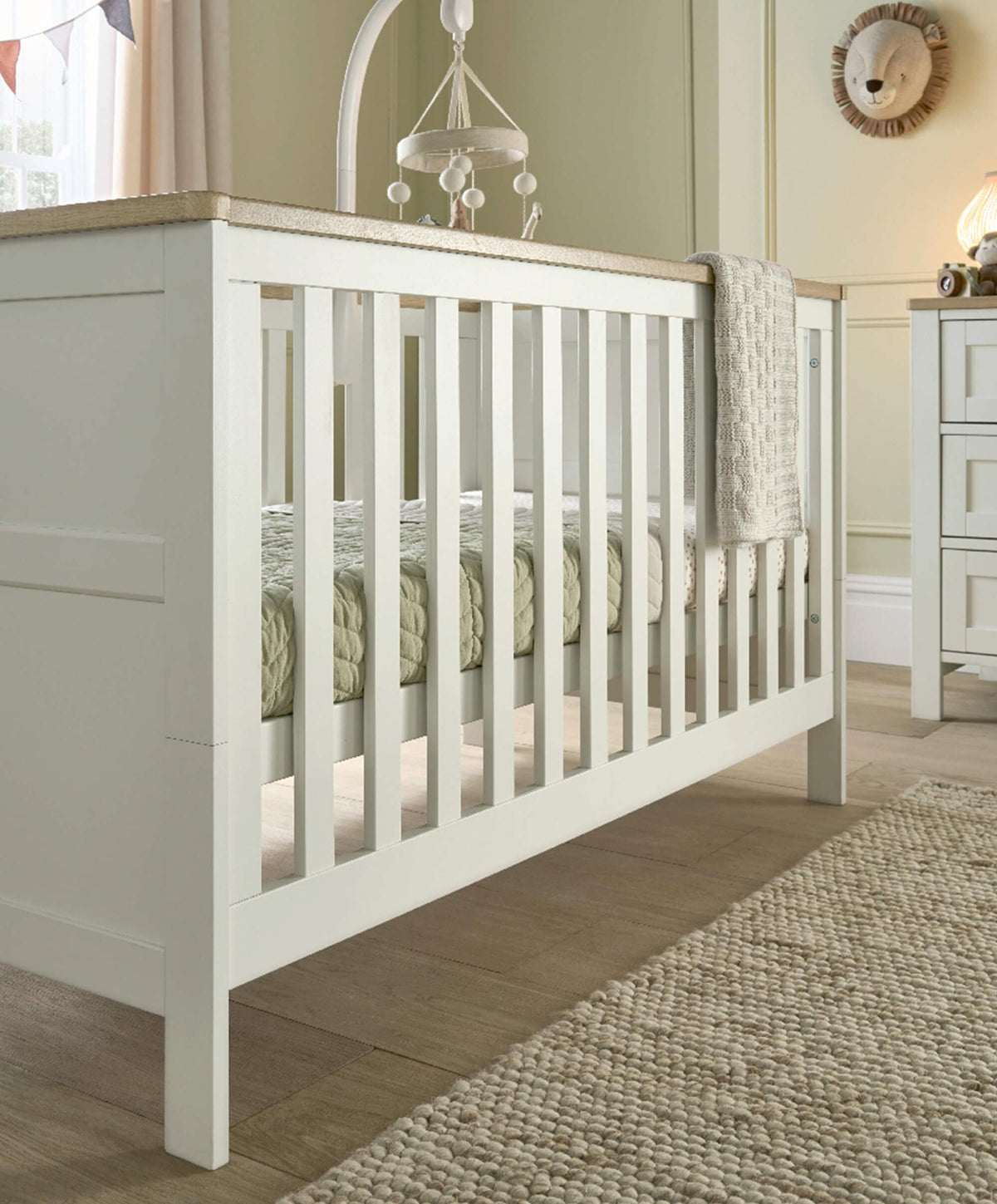 Oxford Baby Cot Bed - Pure White – Mamas & Papas IE