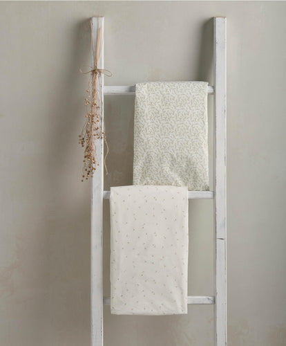 Mamas & Papas Cotbed Sheets Cotbed Fitted Sheets (2 pack) Seed/Leaf - Welcome to the World Seedling