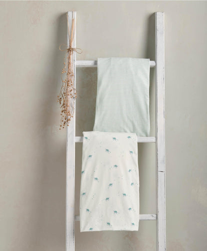 Mamas & Papas Cotbed Sheets Cotbed Fitted Sheets (2 Pack) - Turtle