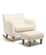 Mamas & Papas Cuddle Chair Sets Hilston Cuddle Chair & Footstool Set - Off White Boucle
