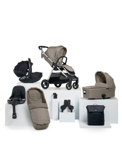 Flip XT³ Pushchair Bundle with Maxi-Cosi Pebble 360 Pro² & Base (8 Piece) – Fawn