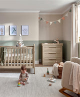 Mamas & Papas Furniture Sets Atlas 2 Piece Cotbed Set with Dresser Changer - Light Oak