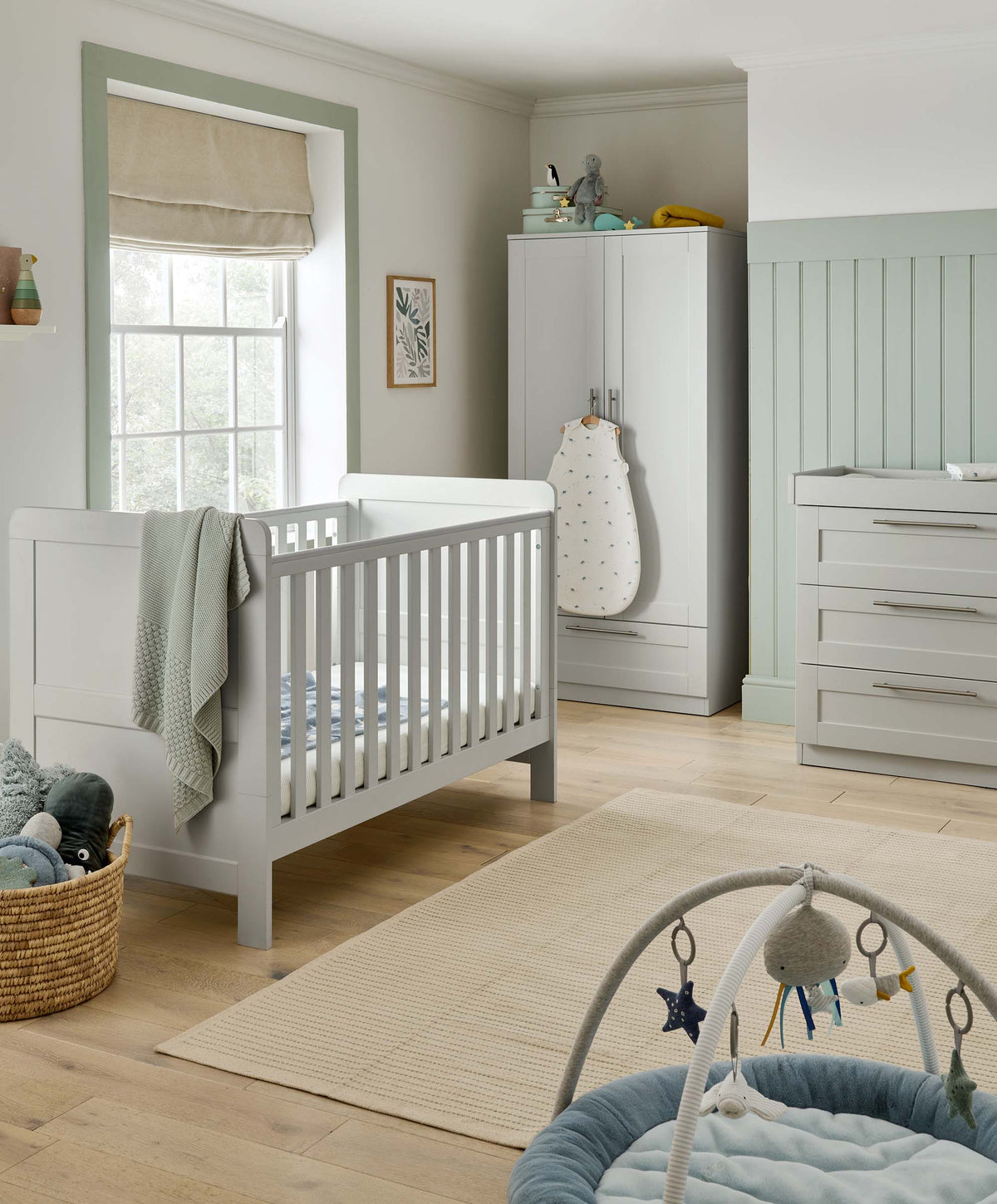 3 piece nursery 2025 furniture set gray