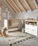 Mamas & Papas Furniture Sets Harwell 2 Piece Cotbed Set with Dresser Changer  - White