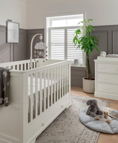 Mamas & Papas Furniture Sets Oxford 2 Piece Cotbed Set with Dresser Changer - White