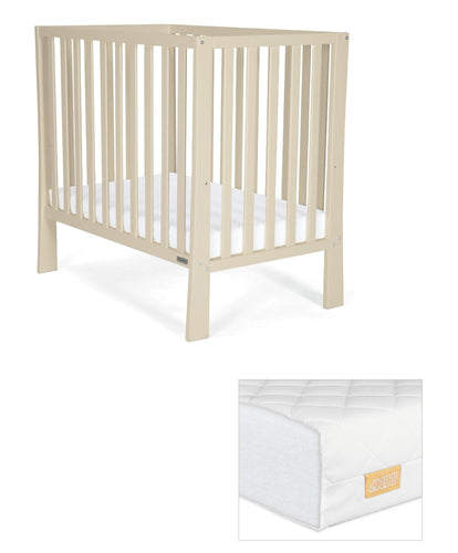 Petite Cot & Essential Fibre Cot Mattress Bundle – Cashmere