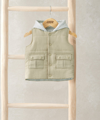 Mamas & Papas Gilets Hooded Gilet