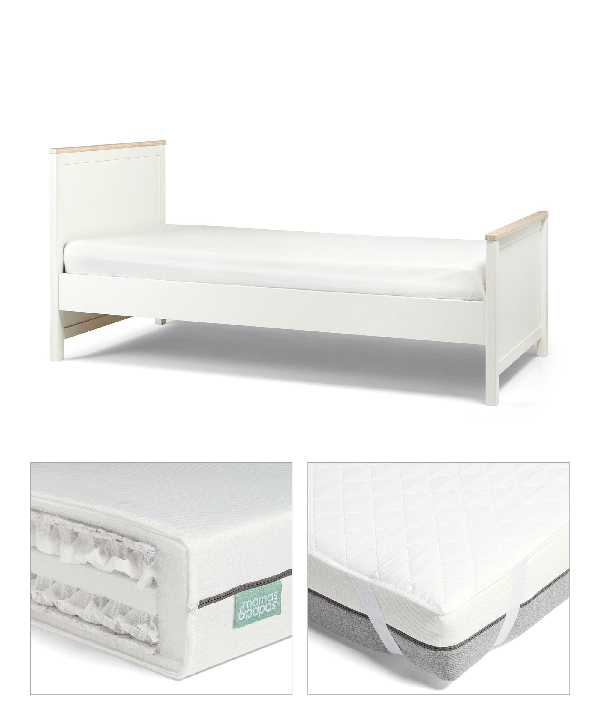 Misael cot bed with mattress best sale