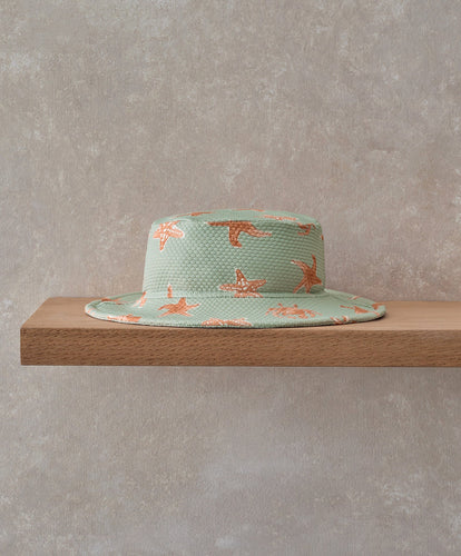 Mamas & Papas Hats & Booties Star Fish All Over Print Bucket Hat