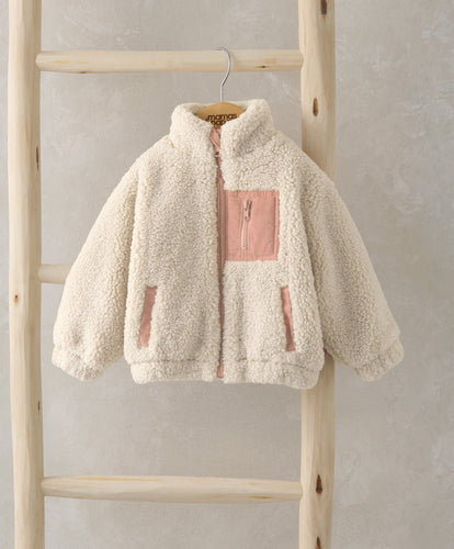 Mamas & Papas Jackets & Coats Borg Jacket - Beige